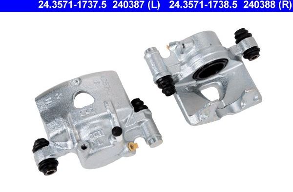 Тормозной суппорт ATE передний левый для Mitsubishi L300 II 1986-2000. Артикул 24.3571-1737.5