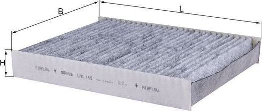 Салонный фильтр Mahle. Артикул LAK 169