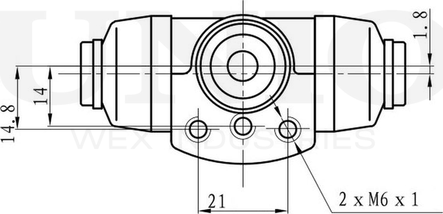 Цилиндр тормозной рабочий (Unio). Артикул BRC-20528