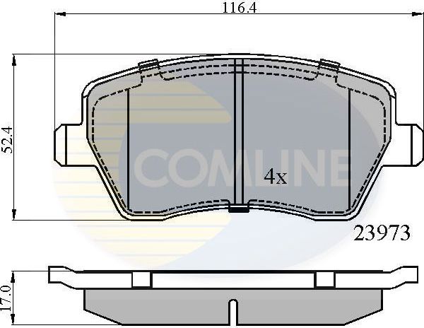 Тормозные колодки Comline Comline. Артикул CBP0984