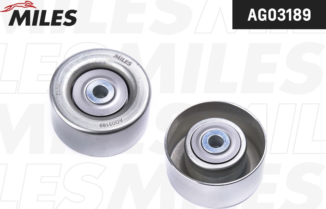 Направляющий (ведущий) ролик приводного поликлинового ремня Miles. Артикул AG03189