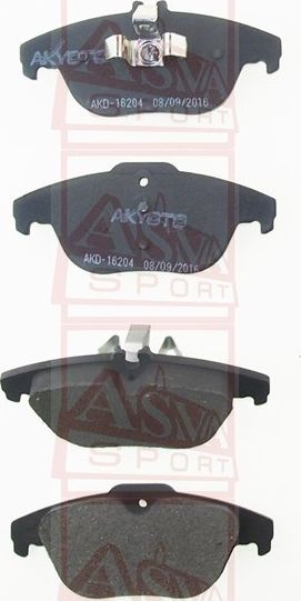 Тормозные колодки Akyoto Packing AKYOTO. Артикул AKD-16204