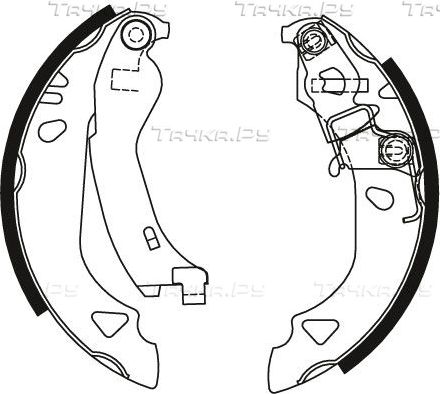 Тормозные колодки TRW задние для Lancia Y10 1995-1995. Артикул GS8570