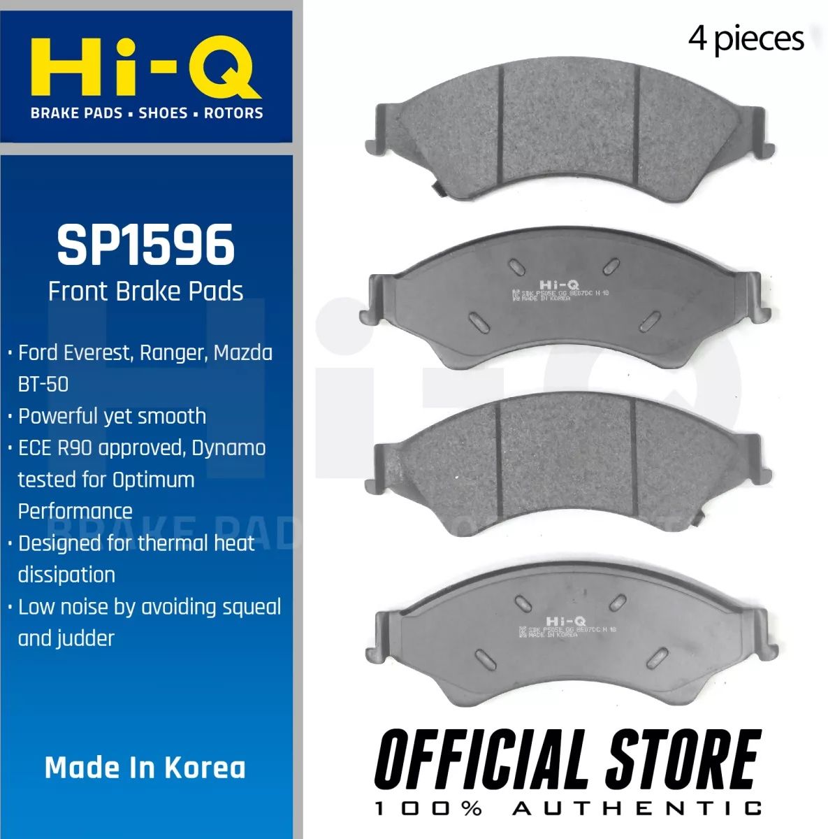 Тормозные колодки Sangsin Hi-Q. Артикул SP1596