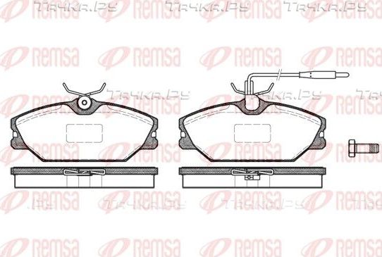 Тормозные колодки Remsa передние для Renault 25 1984-1992. Артикул 0208.12
