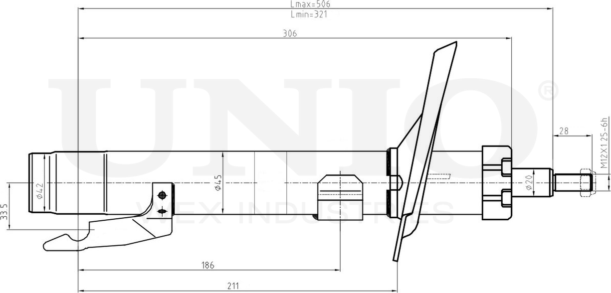 Амортизатор подвески (Unio). Артикул SAB-10611