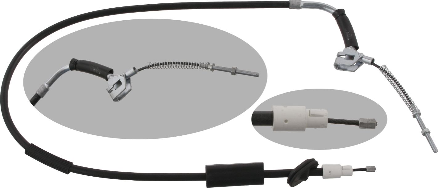 Трос ручника (тросик ручного тормоза) Febi Bilstein. Артикул 34913