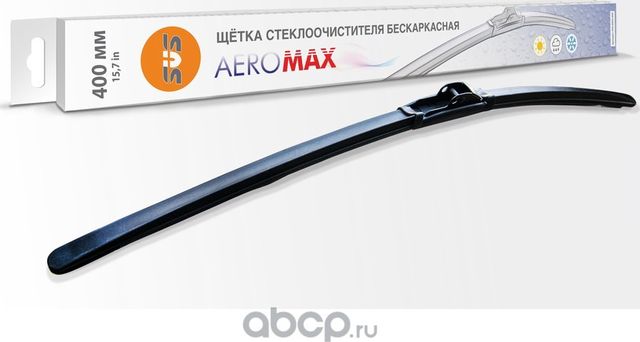 Щетка стеклоочистителя бескаркасная aeromax 400мм 9 адаптеров (SVS). Артикул 0440005000