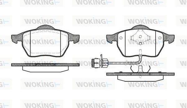 Тормозные колодки Woking. Артикул P2903.02
