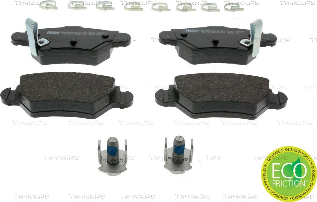 Тормозные колодки Ferodo Premier Eco Friction задние для Chevrolet Corsa 1994-2002. Артикул FDB1294