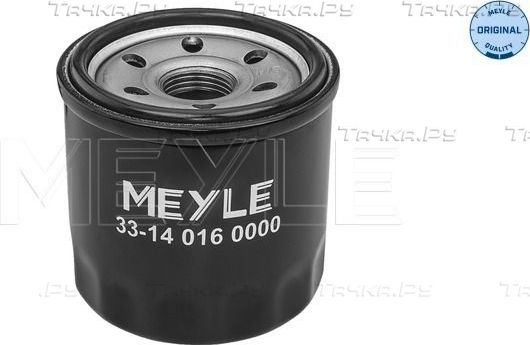 Масляный фильтр Meyle Original для Suzuki Baleno II 2016-2026. Артикул 33-14 016 0000