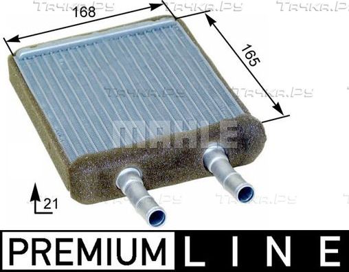 Радиатор отопителя (печки) Mahle Premium для Hyundai Accent I 1994-2000. Артикул AH 173 000P