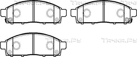 Тормозные колодки HSB передние для Mitsubishi L200 IV 2005-2015. Артикул HP9293