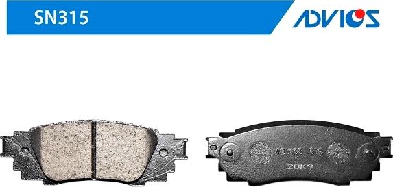 Тормозные колодки Advics. Артикул SN315