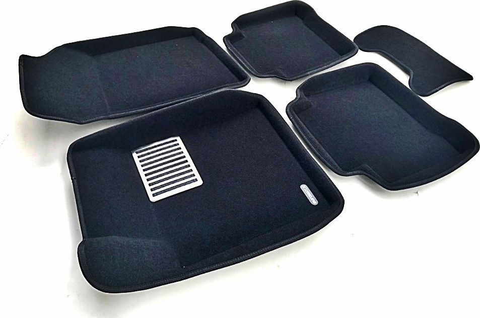 Коврики текстильные Euromat 3D Lux для салона Nissan Teana J32 седан 2008-2014. ЧЕРНЫЕ. Артикул EM3D-003718