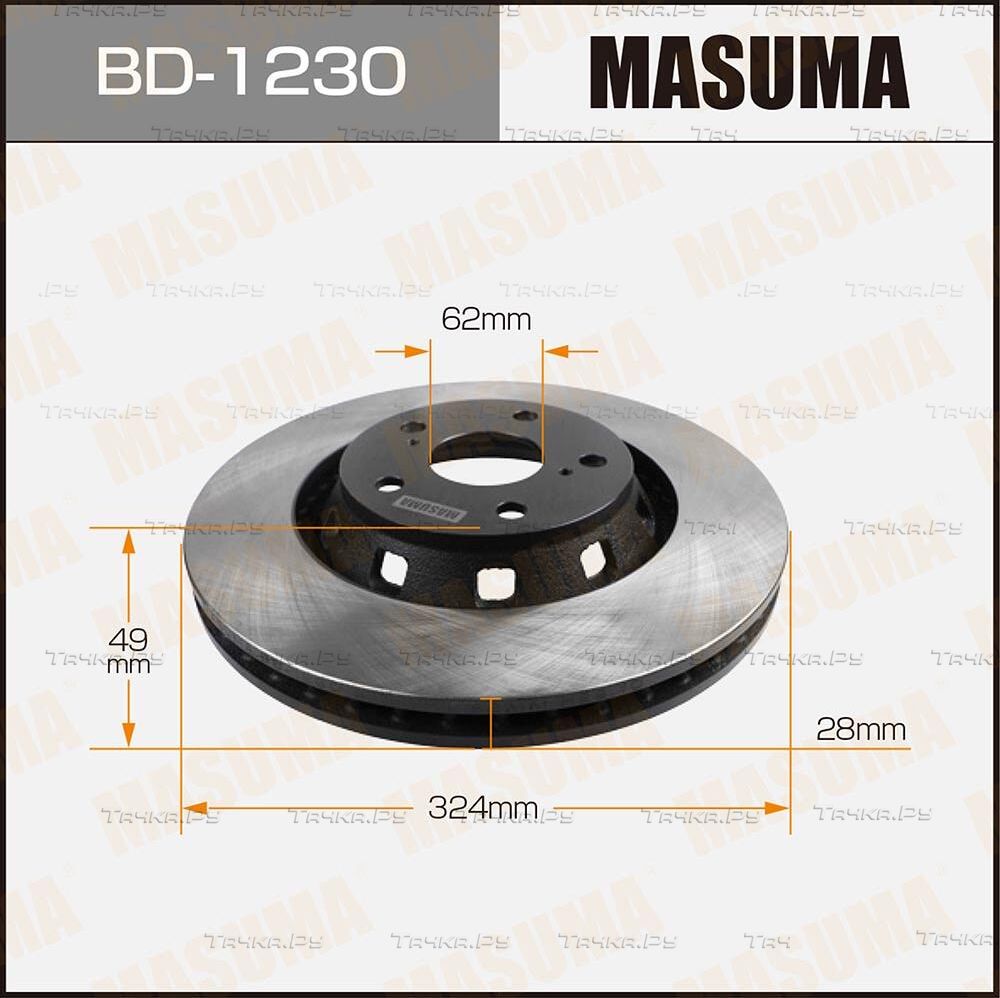 Тормозной диск Masuma. Артикул BD-1230