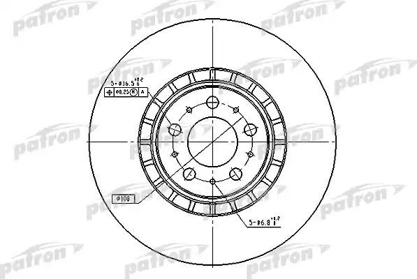 Тормозной диск Patron. Артикул PBD4340