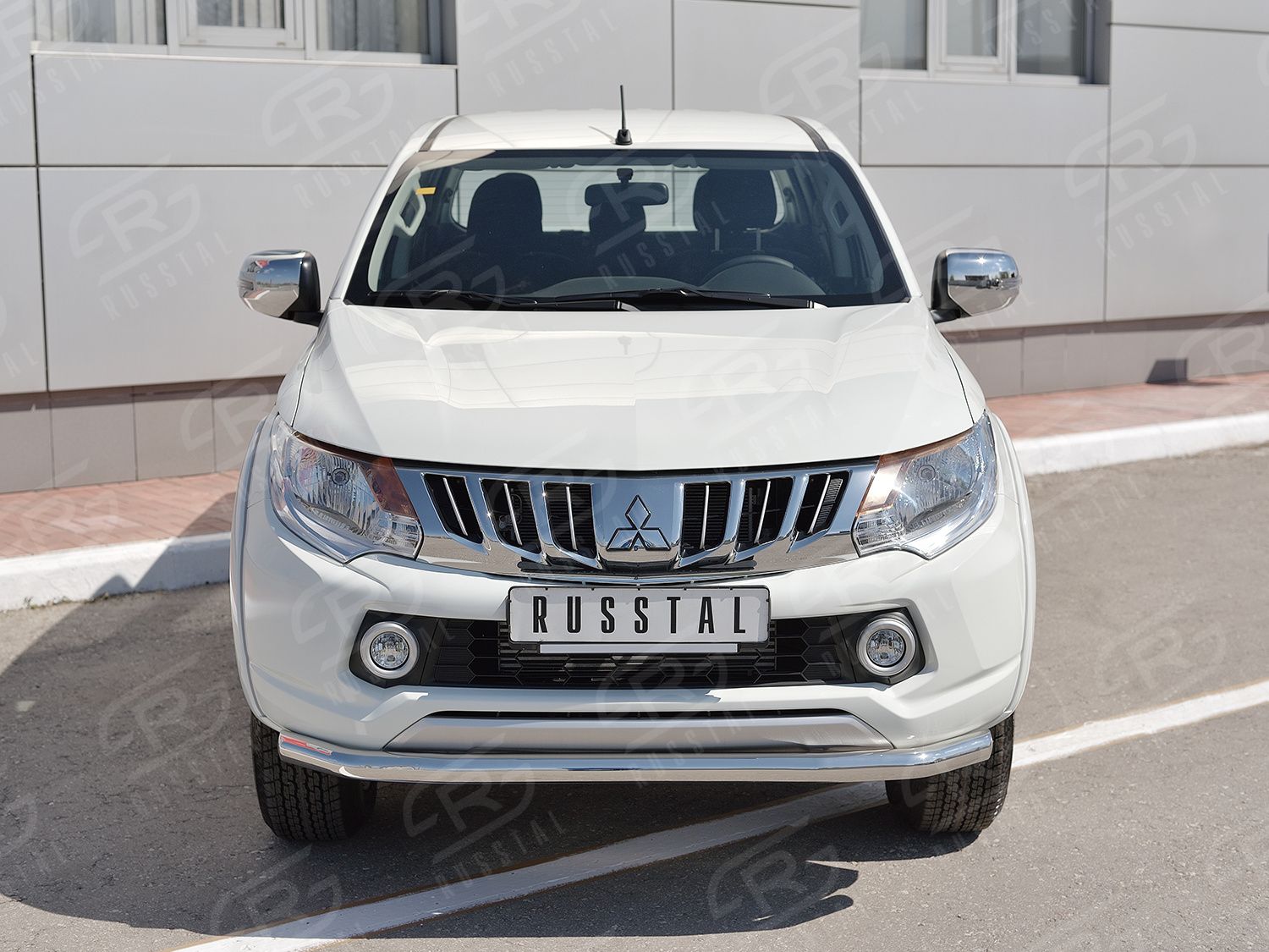 Защита RusStal переднего d63 секция для Mitsubishi L200 V 2015-2019. Артикул ML2Z-002244