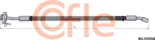Тормозной шланг Cofle. Артикул 92.BH.HY018