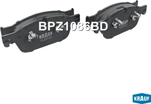 Колодки тормозные дисковые (Krauf). Артикул BPZ1086BD