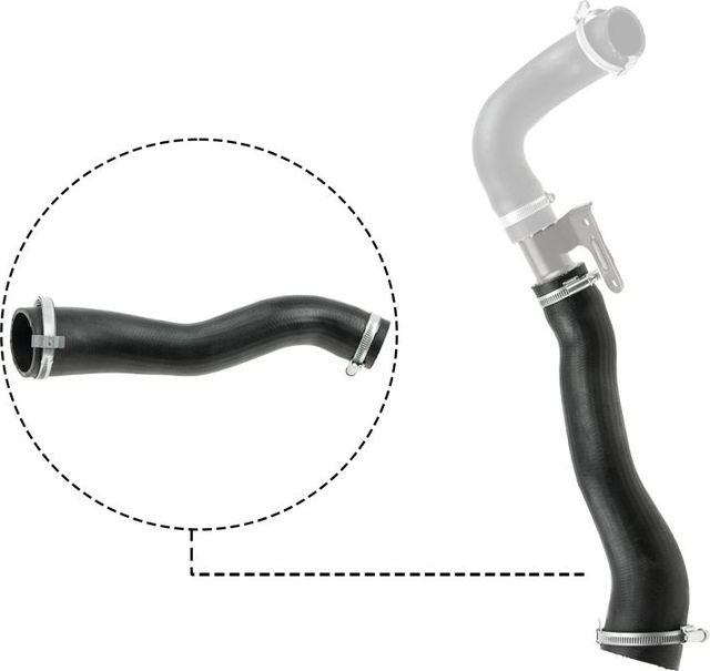 Патрубок интеркулера Gates (Полихлоропрен (неопрен)) для Ford Fusion I 2004-2012. Артикул 09-0656