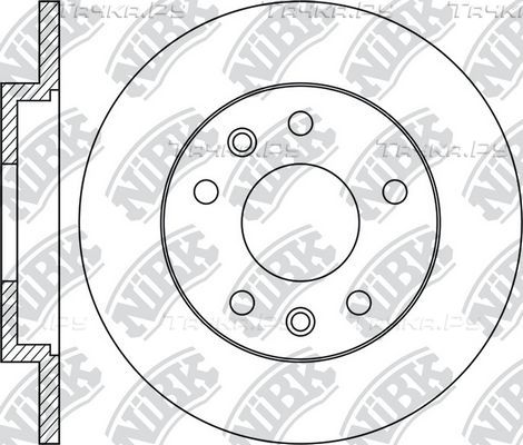 Тормозной диск NiBK задний для Citroen C4 SpaceTourer I 2018-2026. Артикул RN1895