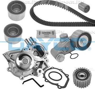 Помпа (водяной насос) с комплектом ремня ГРМ Dayco для Subaru Impreza III 2008-2012. Артикул KTBWP5510