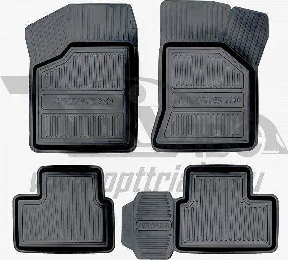 Коврики резиновые Avtodriver для салона Lada (ВАЗ) 2112 борт 1999-2008. Артикул ADRJET009