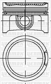 Поршень Yenmak для Audi S3 I (8L) 1999-2003. Артикул 31-04329-050