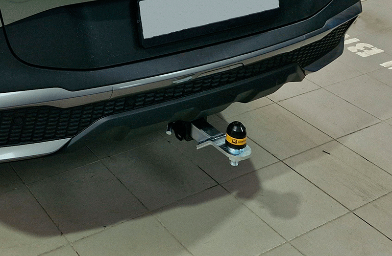 Фаркоп Мотодор под американский квадрат для Kia Sportage V (в т.ч. для автомобилей, выпущенных в Китае) 2022-2026 с оцинк. шаром. Артикул 91014-E