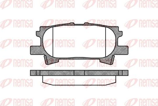Тормозные колодки Remsa. Артикул 1040.00