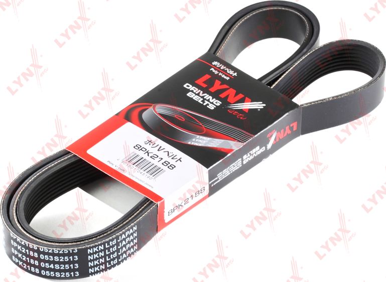 Приводной ремень поликлиновой LYNXauto для Jeep Cherokee II (XJ) 1996-2001. Артикул 8PK2188