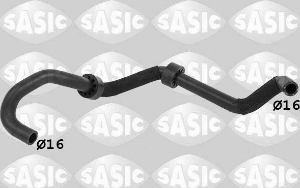 Патрубок радиатора (системы охлаждения) Sasic для Volkswagen Multivan T5 2003-2009. Артикул 3406435