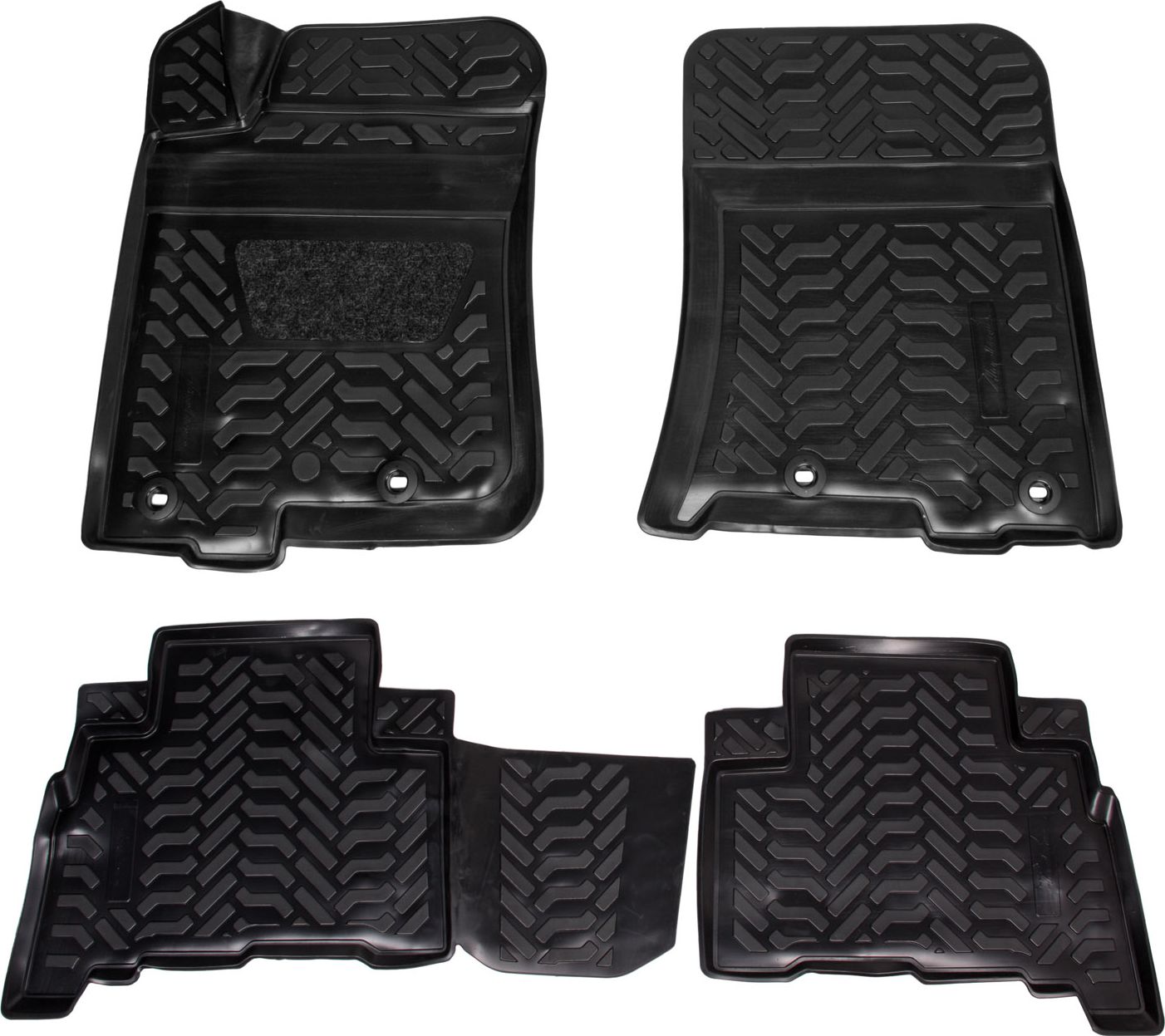 Коврики Airline 3D с высоким бортиком для салона Toyota Land Cruiser Prado 150 2009-2013. Артикул ACM-PS-80