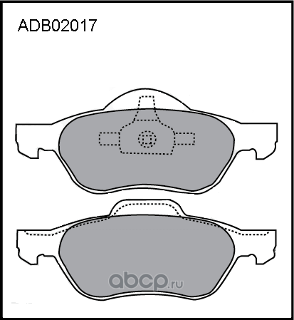 Колодки тормозные RENAULT Megane 2,Laguna 2,Scenic 2 передние (4шт.) ALLIED NIPP (Allied Nippon). Артикул ADB02017