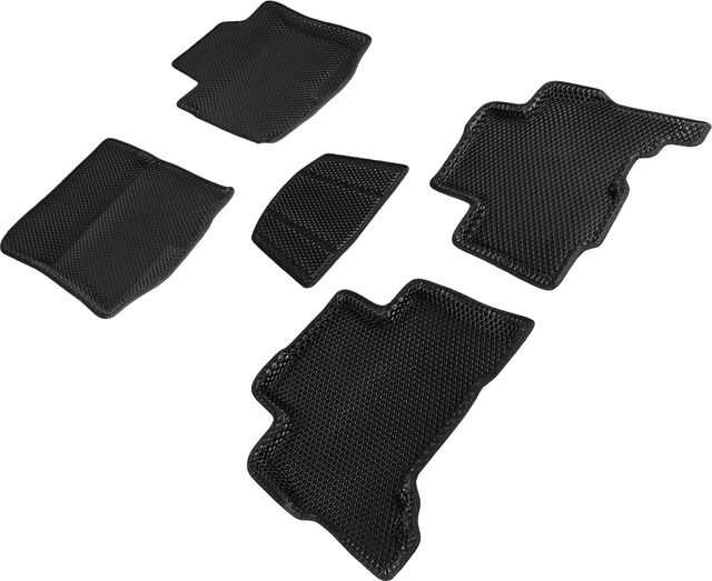 Коврики Seintex 3D EVA ромб для салона Toyota Land Cruiser Prado 150 2009-2013 ЧЕРНЫЕ. Артикул 95350