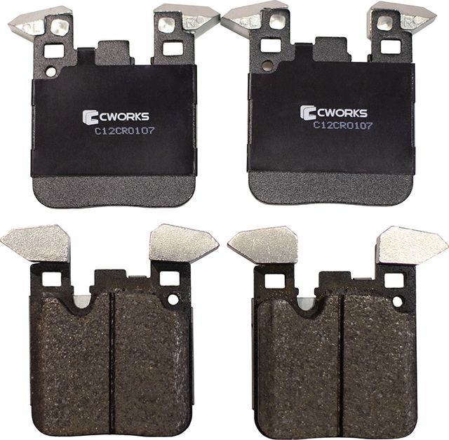 Колодки тормозные задние (Low Metallic) (Cworks). Артикул C12CR0107