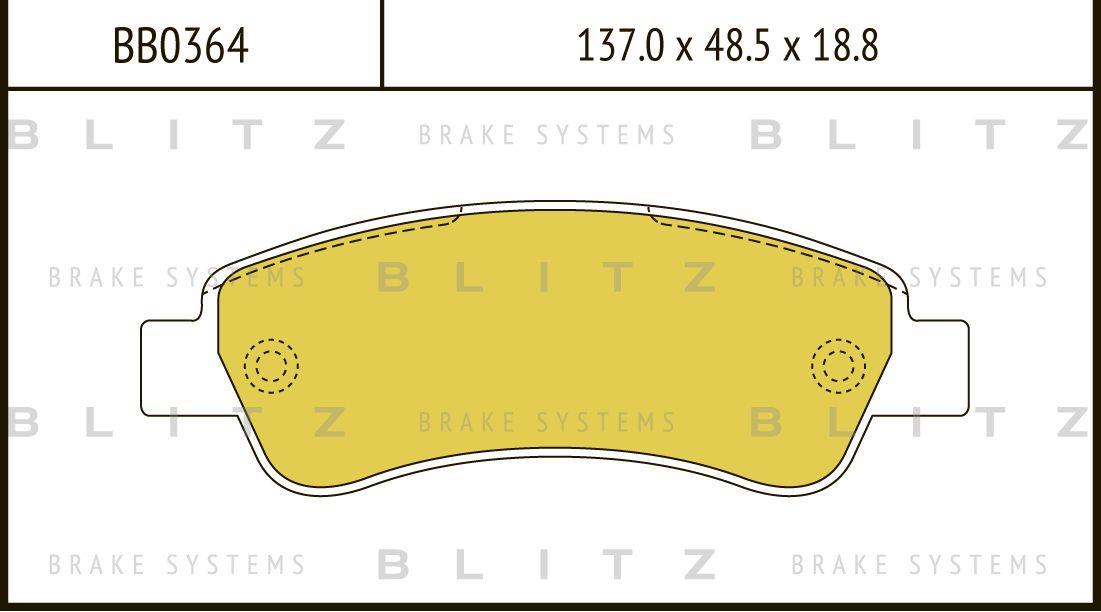 Колодки тормозные дисковые задние CITROEN JUMPER 2006- PEUGEOT BOXER 2006- FIAT (Blitz). Артикул BB0364