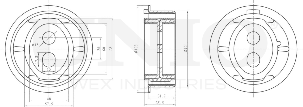 Опора редуктора (Unio). Артикул RMP-15122
