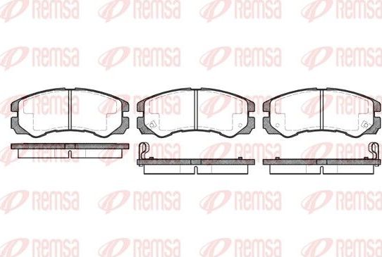 Тормозные колодки Remsa передние для Opel Frontera A 1992-1998. Артикул 0425.02