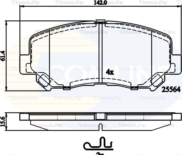 Тормозные колодки Comline Comline. Артикул CBP32252