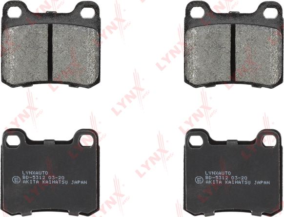 Тормозные колодки LYNXauto. Артикул BD-5312