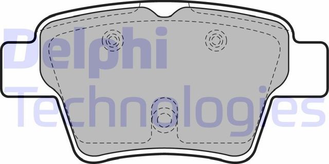 Тормозные колодки Delphi (Low-Metallic). Артикул LP1926