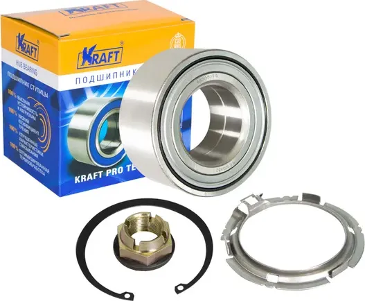 Подшипник ступицы LADA LARGUS 12- перед. с ABS (Kraft). Артикул KT100852