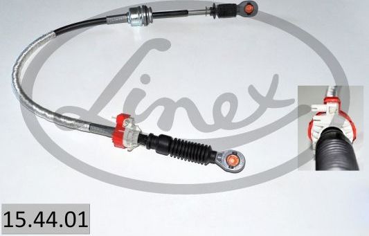 Трос переключения передач КПП Linex. Артикул 15.44.01