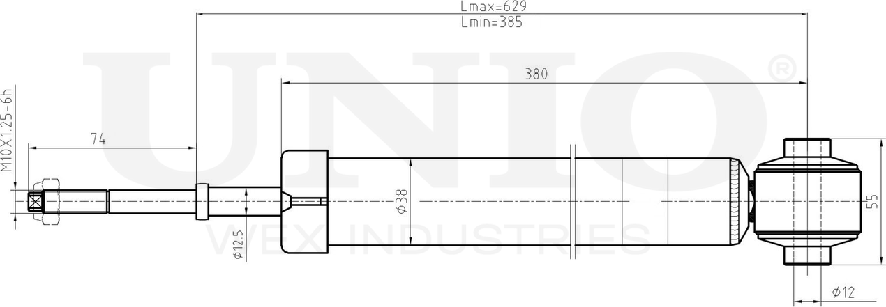 Амортизатор подвески (Unio). Артикул SAB-10548