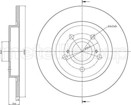 Тормозной диск Trusting. Артикул DF1439