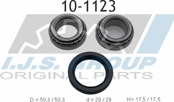 Ступичный подшипник (комплект) IJS Group задний для Mazda 121 III 1996-2002. Артикул 10-1123