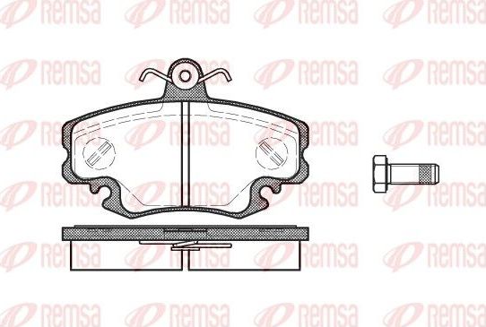 Тормозные колодки Remsa передние для Renault Logan II 2007-2026. Артикул 0141.10