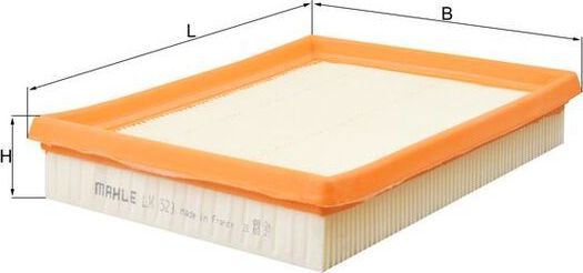 Воздушный фильтр Mahle-Knecht для Chevrolet Corsa 1994-2002. Артикул LX 523